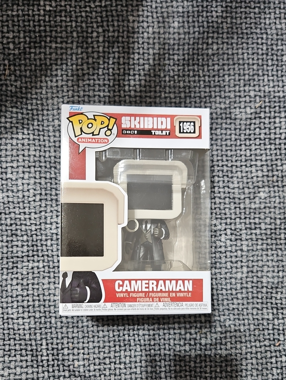 Funko POP! Animation Skibidi Cameraman Vinyl Figure - White, Black, Red
